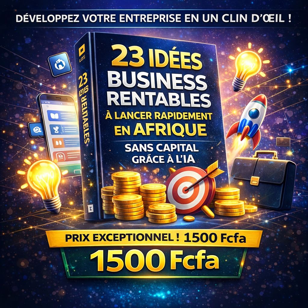 23 IDÉES BUSINESS RENTABLES À LANCER RAPIDEMENT EN AFRIQUE SANS CAPITAL