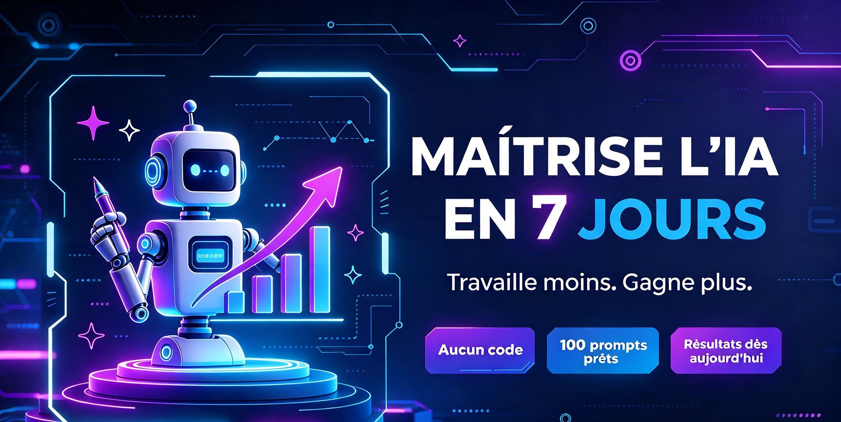 L'IA À TA PORTÉE: 100 prompts à copier-coller pour booster tes résultats