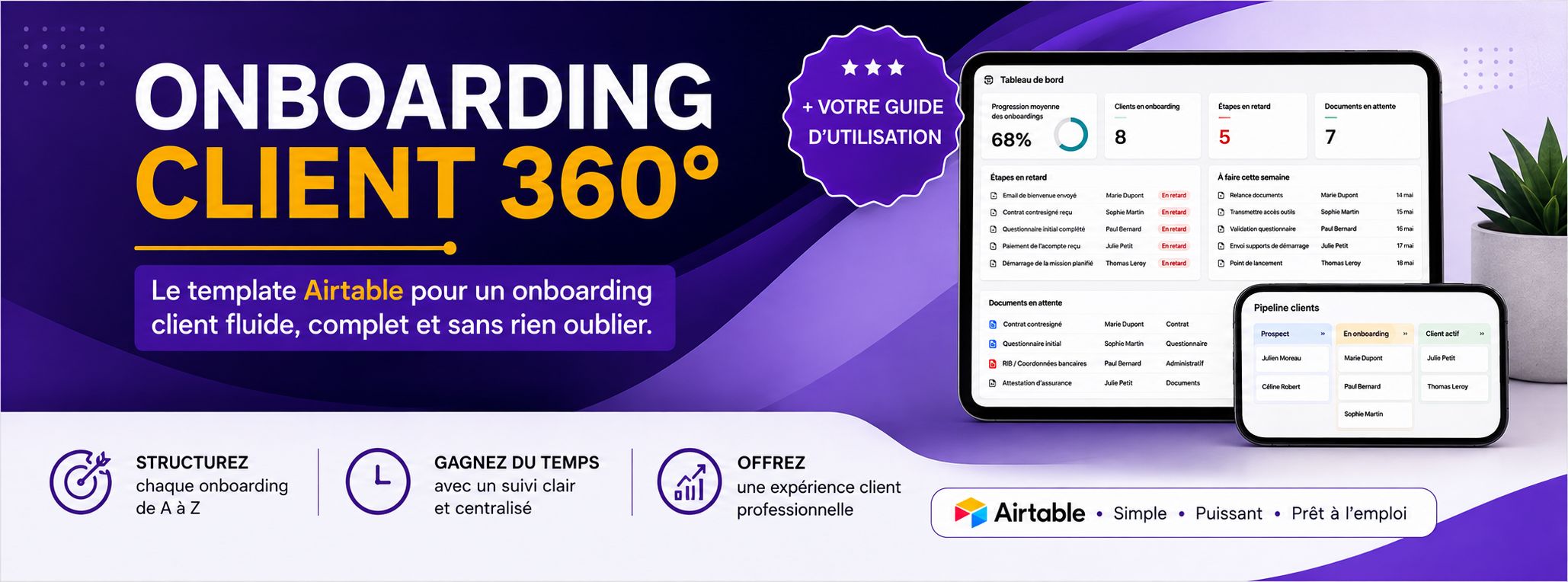 Onboarding Client 360° — Template Airtable pour Coachs & Consultants