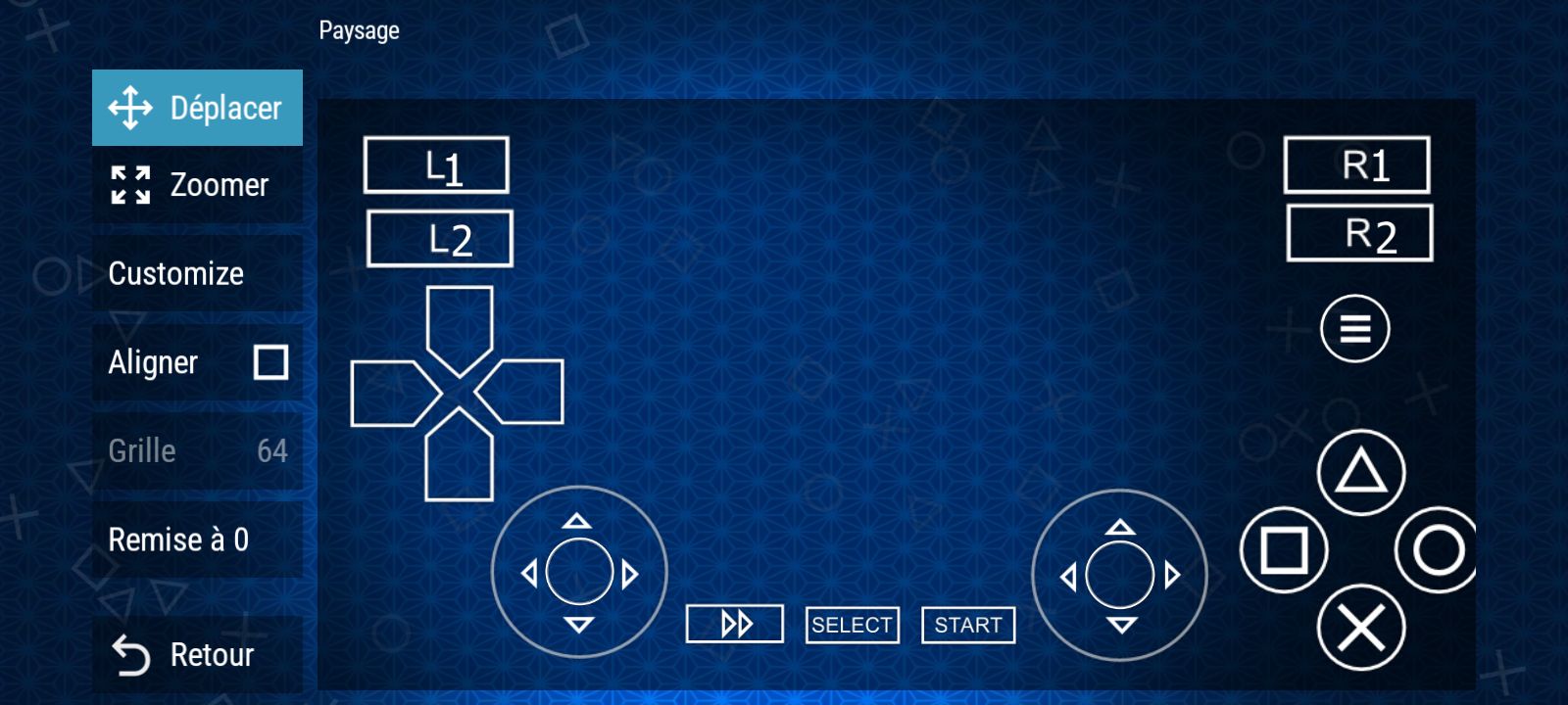 Customisation L1 L2 R1 R2 ppspp