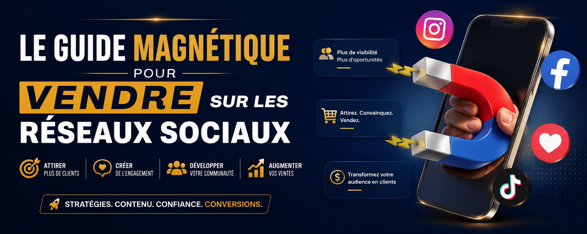 Maîtrisez la vente en ligne : Le Guide Magnétique pour attirer des clients