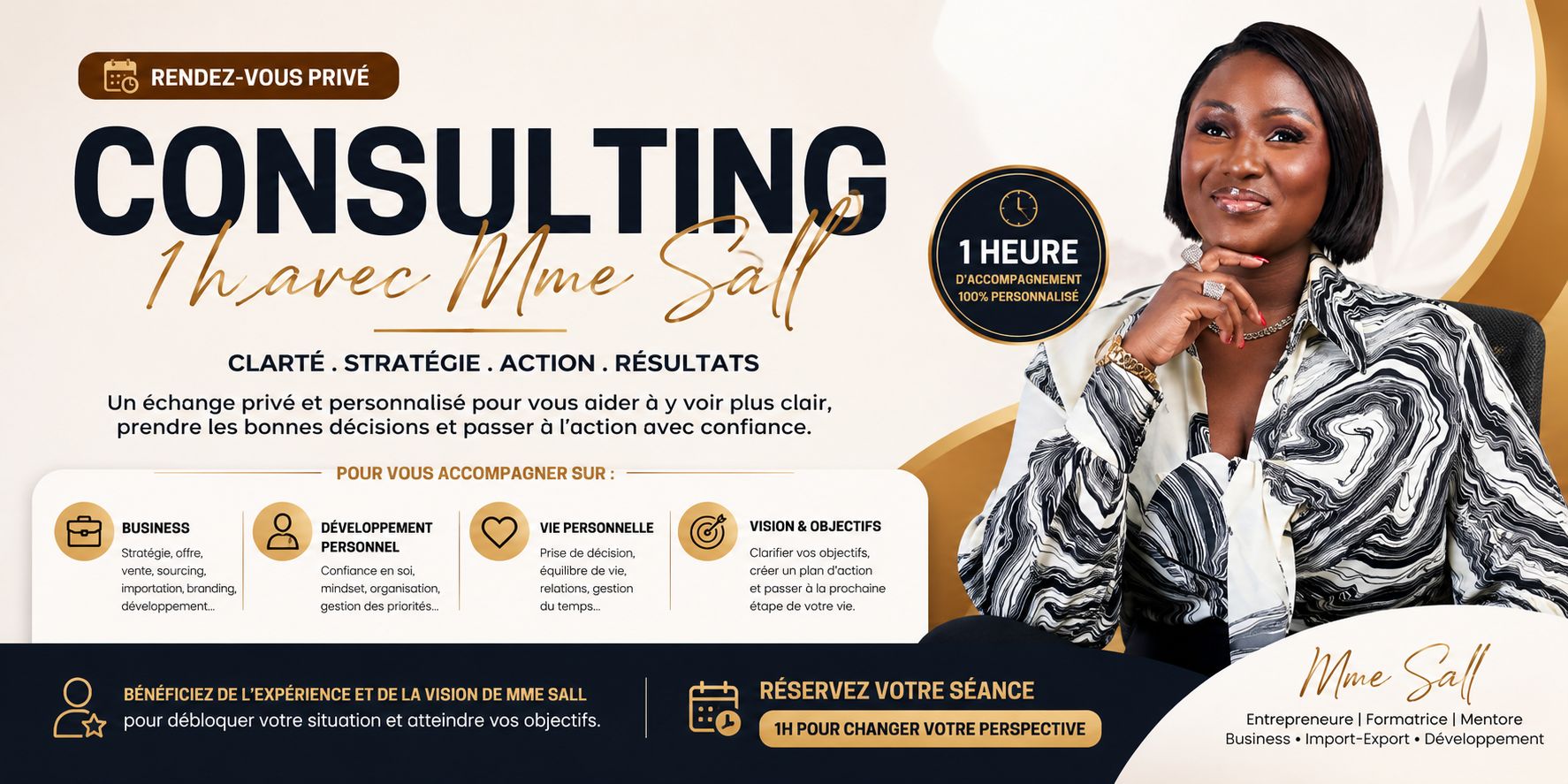 Consulting 1h avec Mme Aminata Ndao Sall
