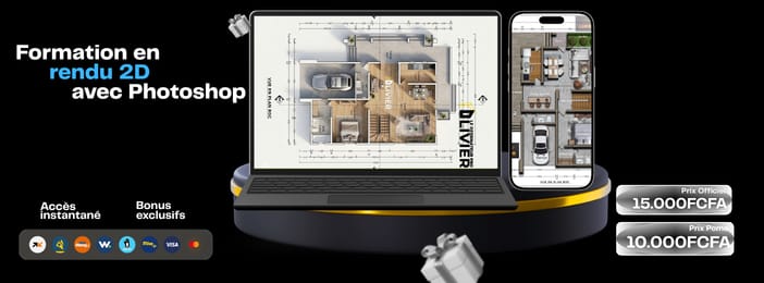 Rendu de plan 2D avec Photoshop & IA