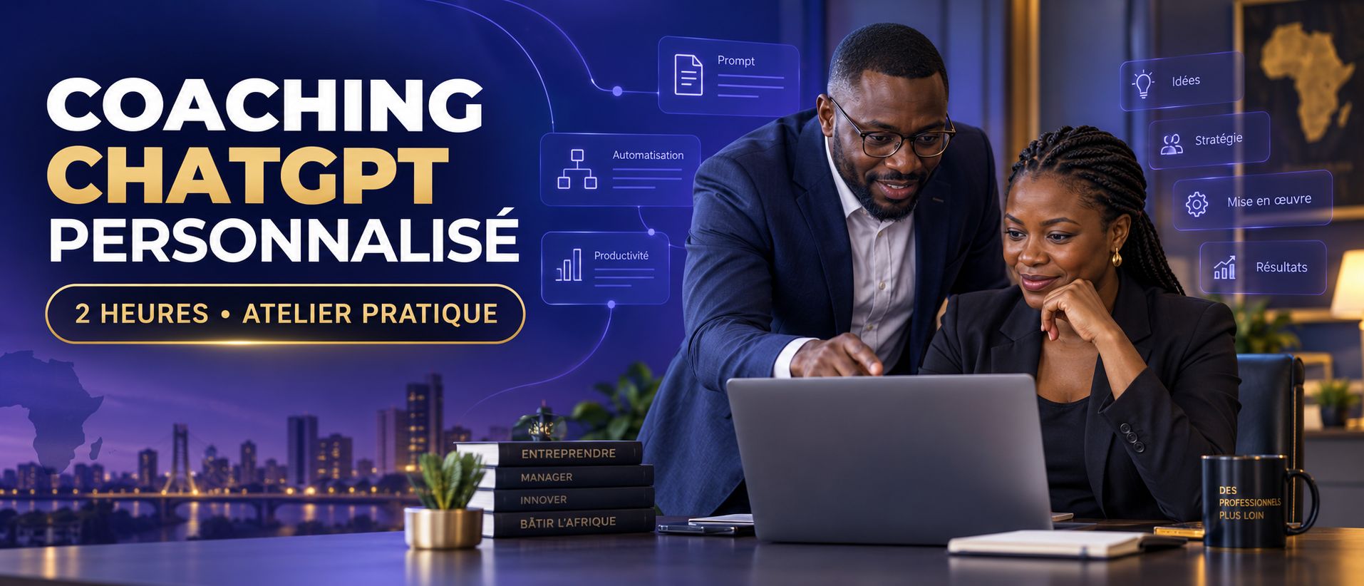 Coaching ChatGPT personnalisé – 2 heures