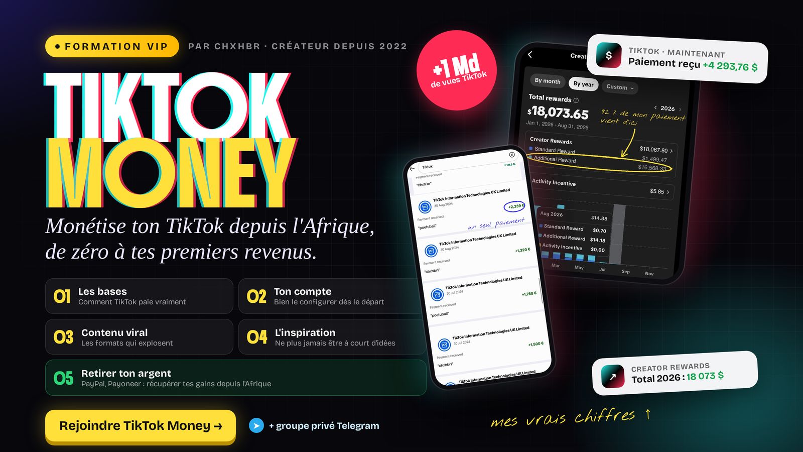 TIKTOK MONEY VIP ( GAGNE AU MOINS 500$/MOIS )
