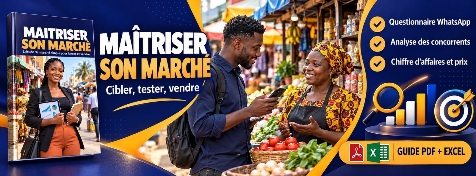Maîtriser son marché : l'étude de marché simple pour lancer et vendre