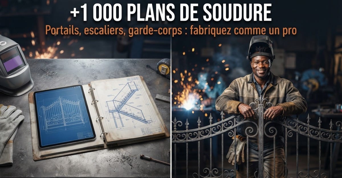 +1 000 plans de soudure et ferronnerie prêts à l'emploi