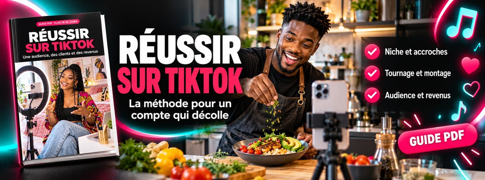 Réussir sur TikTok : audience, clients et revenus + plan 30 jours