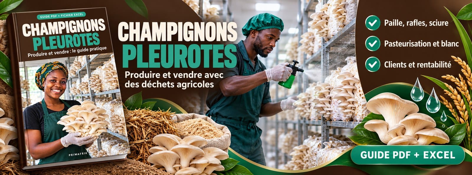 Produire et vendre des champignons pleurotes : le guide pratique