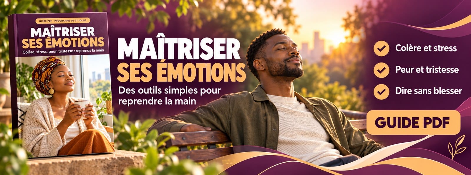 Maîtriser ses émotions : colère, stress, peur, tristesse + programme de 21 jours