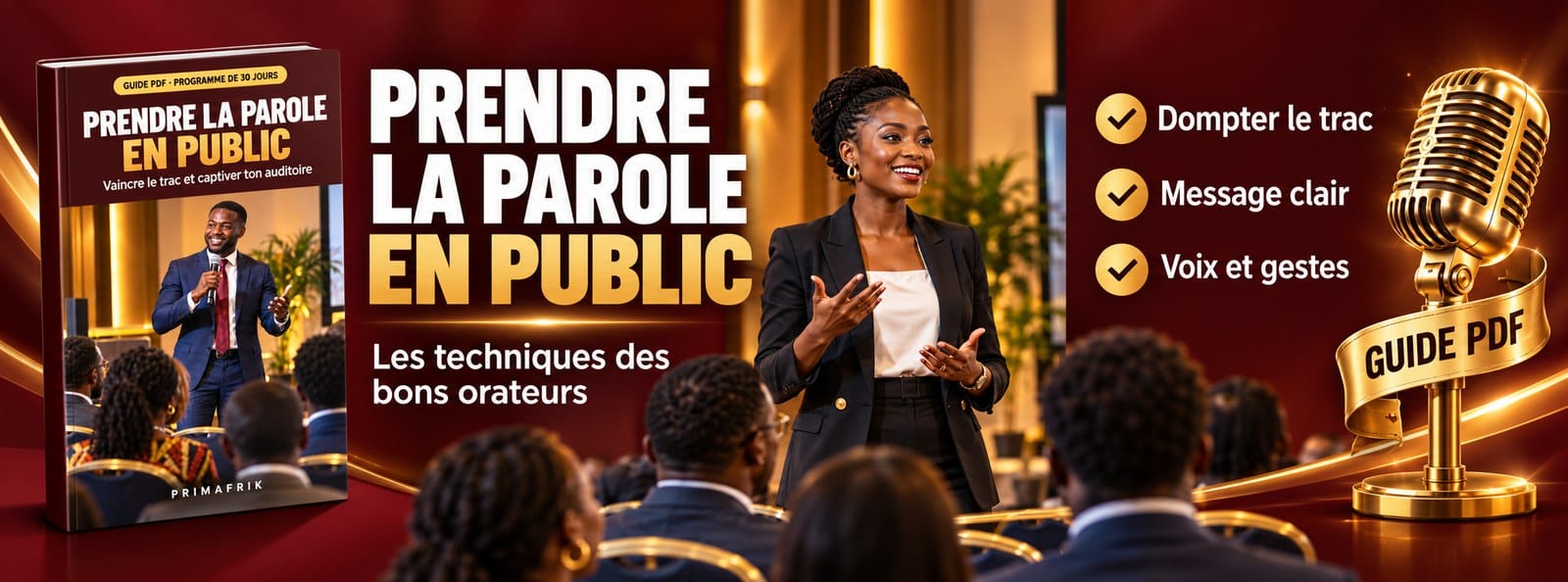 Prendre la parole en public : vaincre le trac + programme de 30 jours