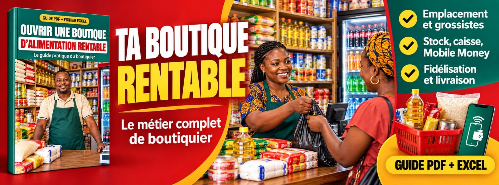 Ouvrir une boutique d'alimentation rentable : le guide pratique + Excel