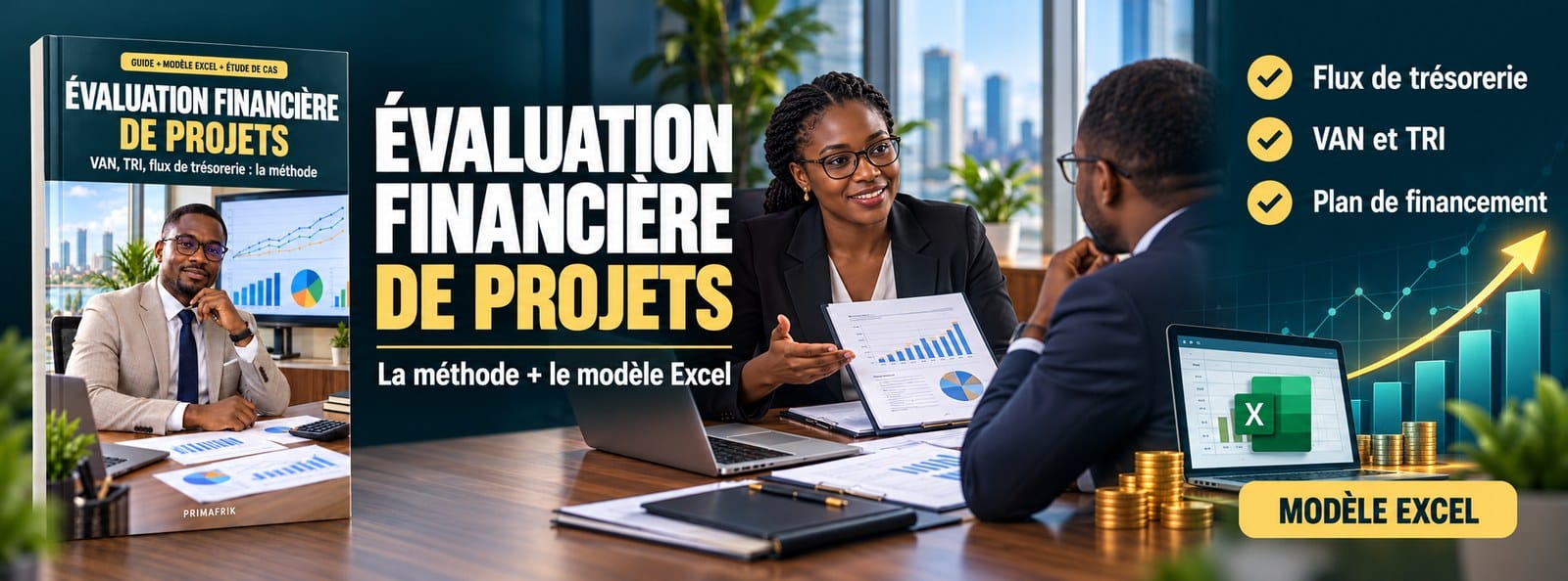 Évaluation financière de projets : VAN, TRI et flux de trésorerie + modèle Excel