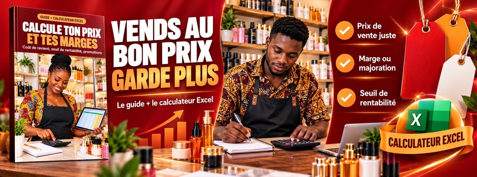 Calcule ton prix et tes marges : le guide + le calculateur Excel