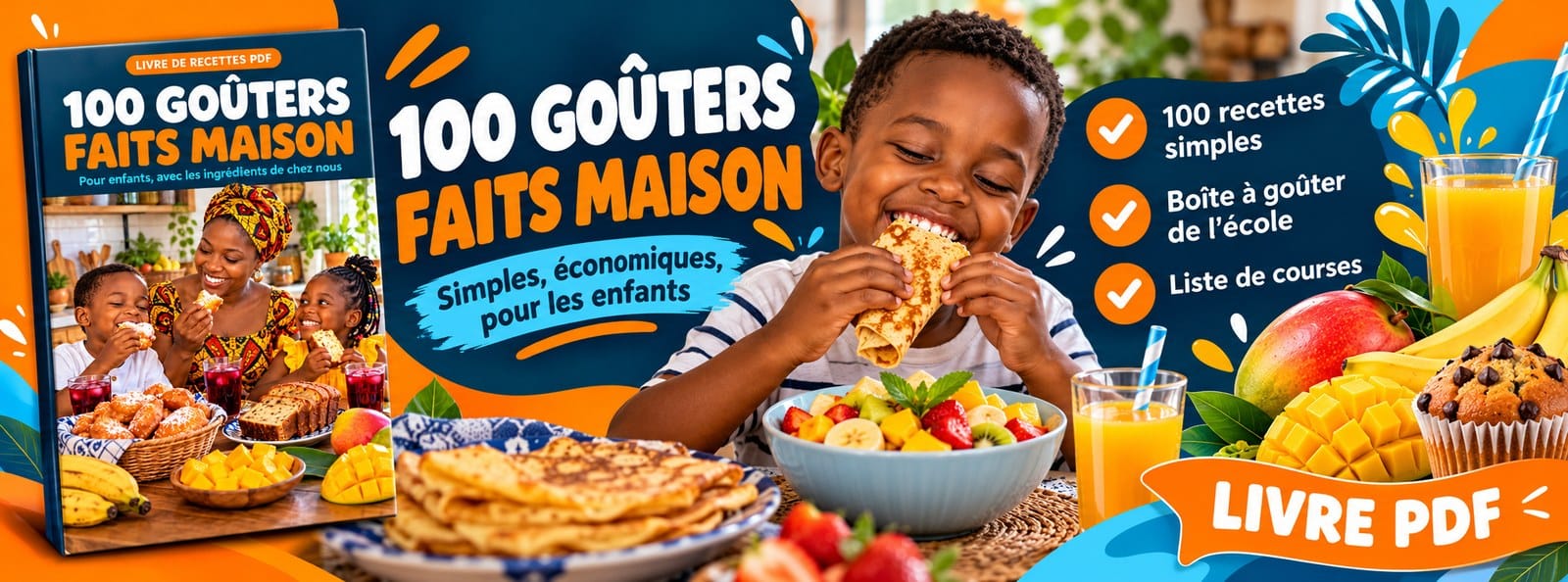 100 goûters faits maison pour enfants – recettes simples et économiques