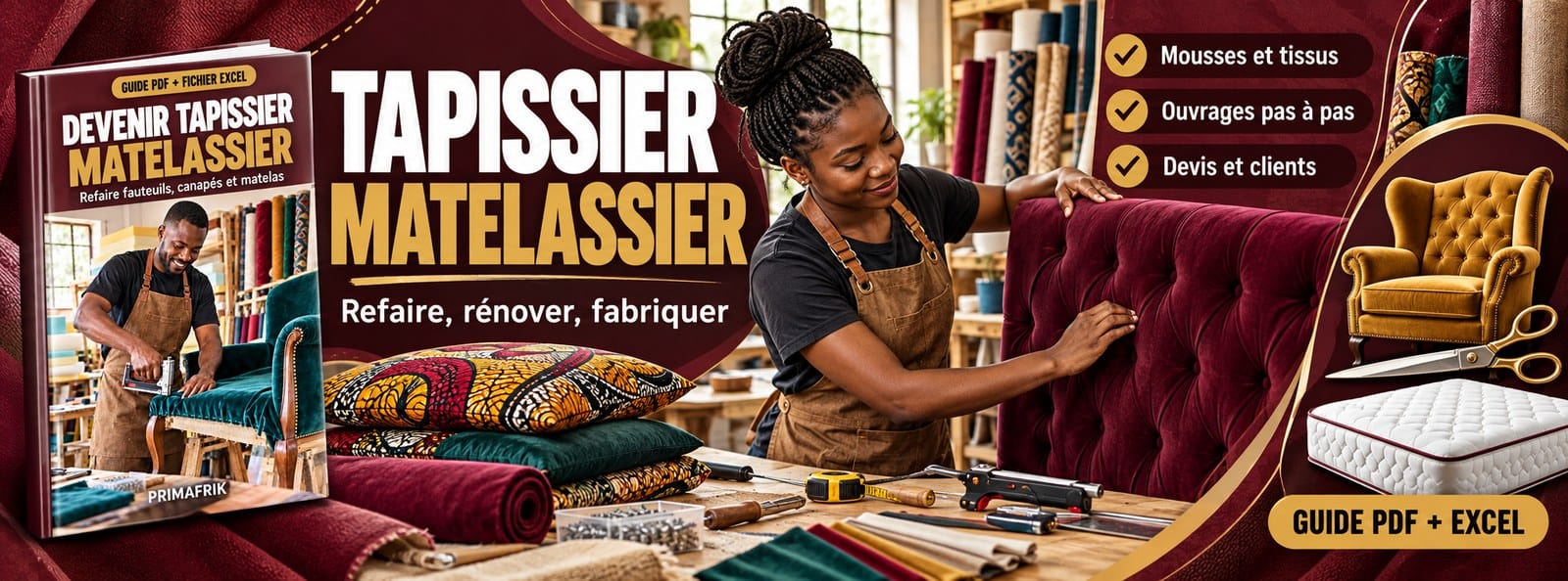 Devenir tapissier-matelassier : refaire fauteuils, canapés et matelas