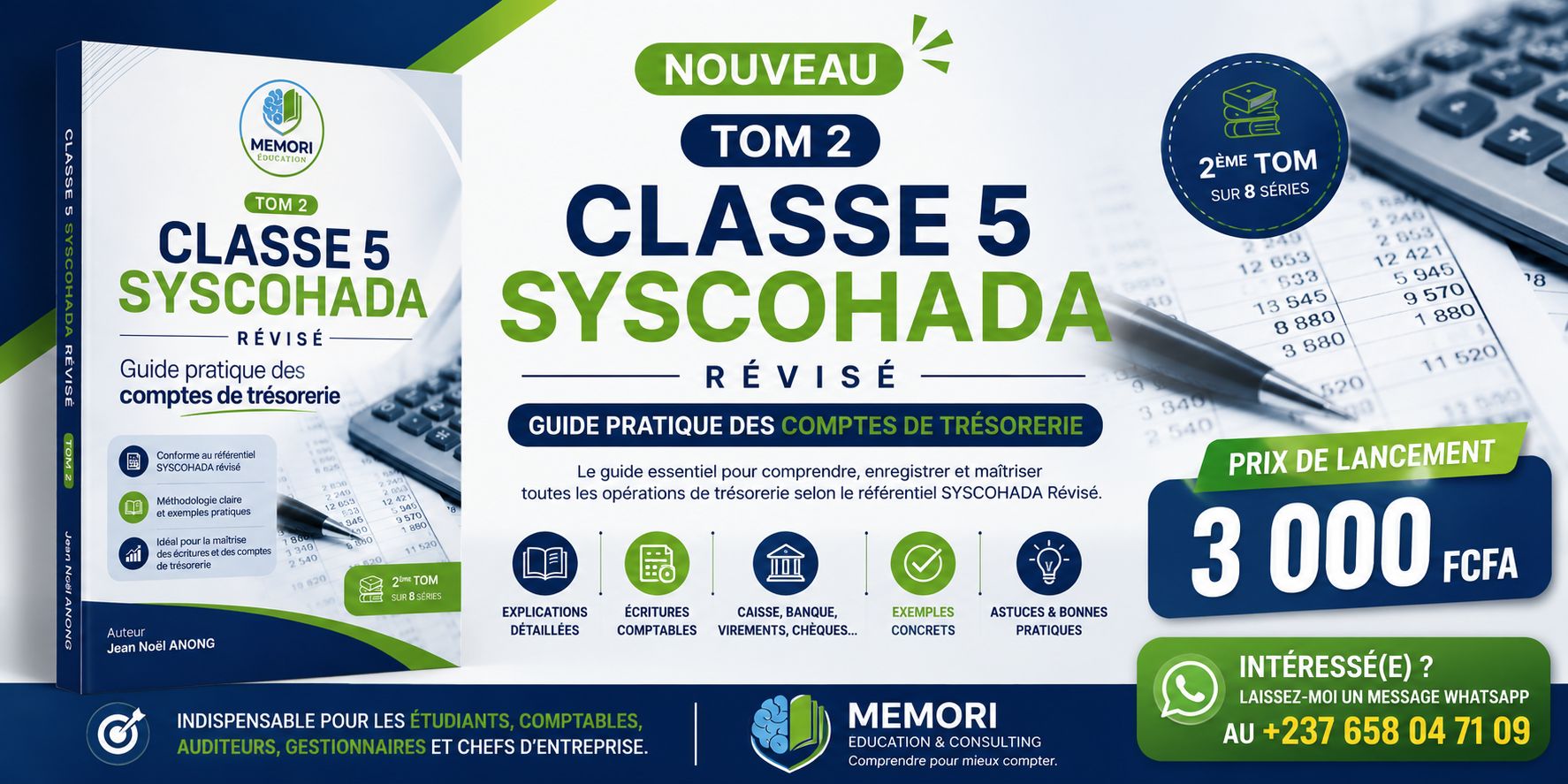 Classe 5 SYSCOHADA révisé : les comptes de trésorerie