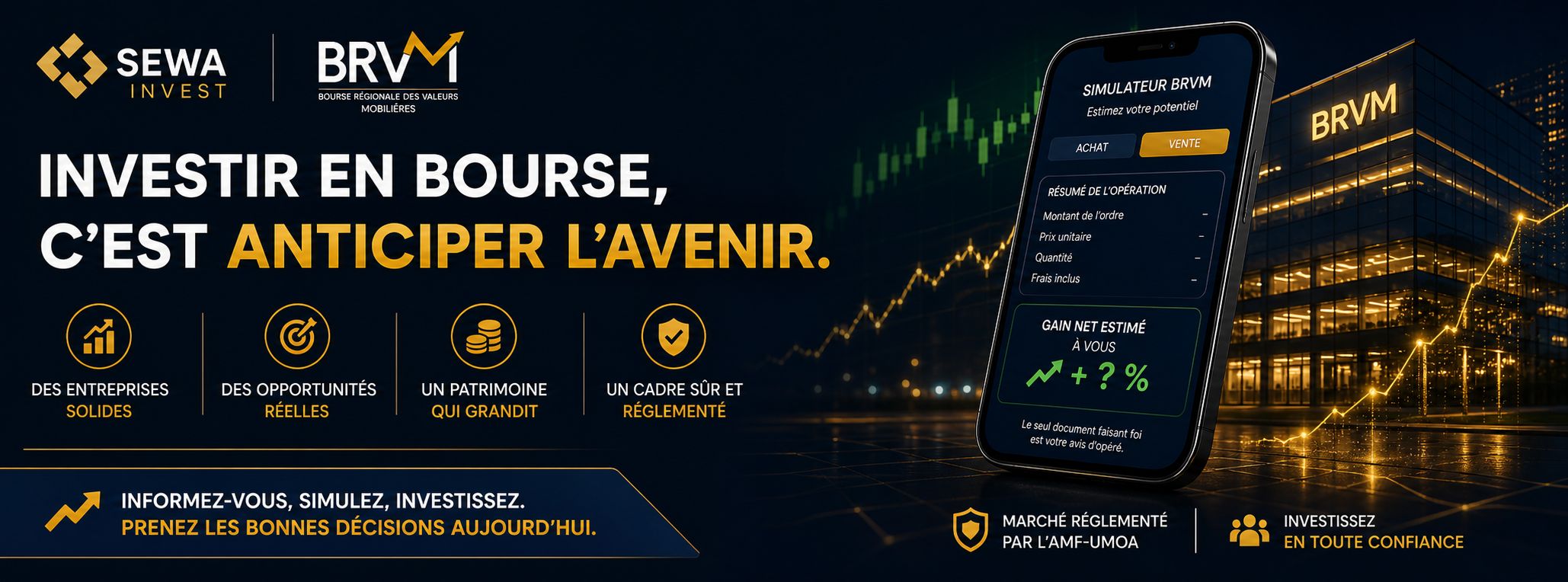 Simulateur BRVM — Coût Complet
