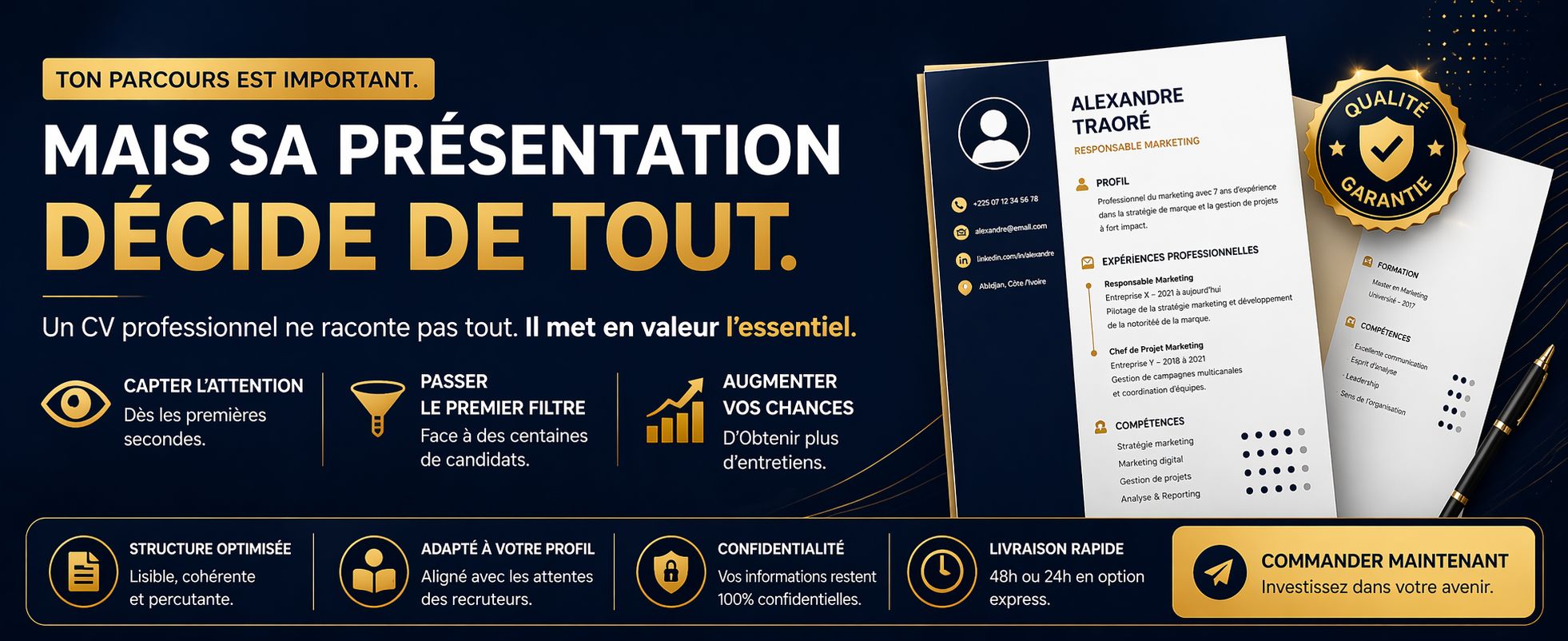 Mise à niveau CV - Offre Impact