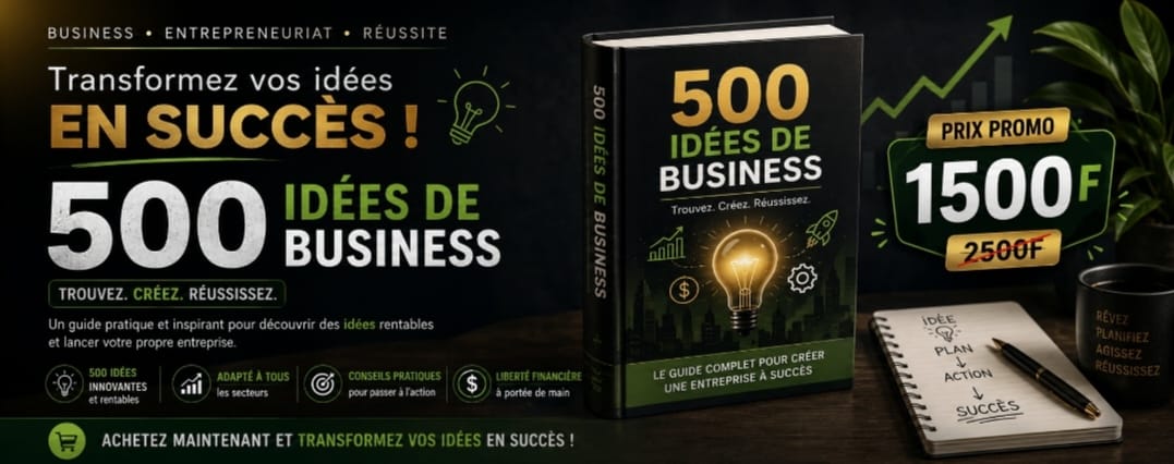 500 Idées de Business pour Gagner de l'Argent