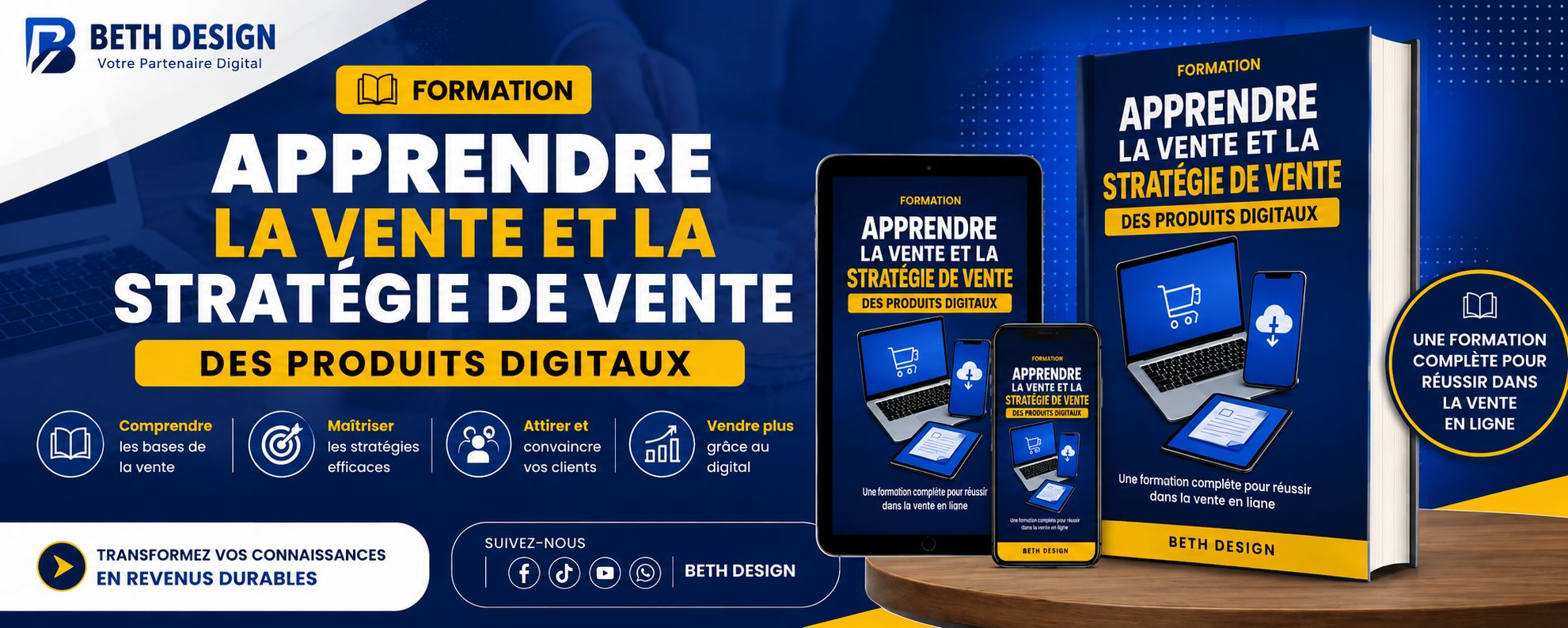 FORMATION COMPLETE, VENTE DES PRODUITS DIGITAUX
