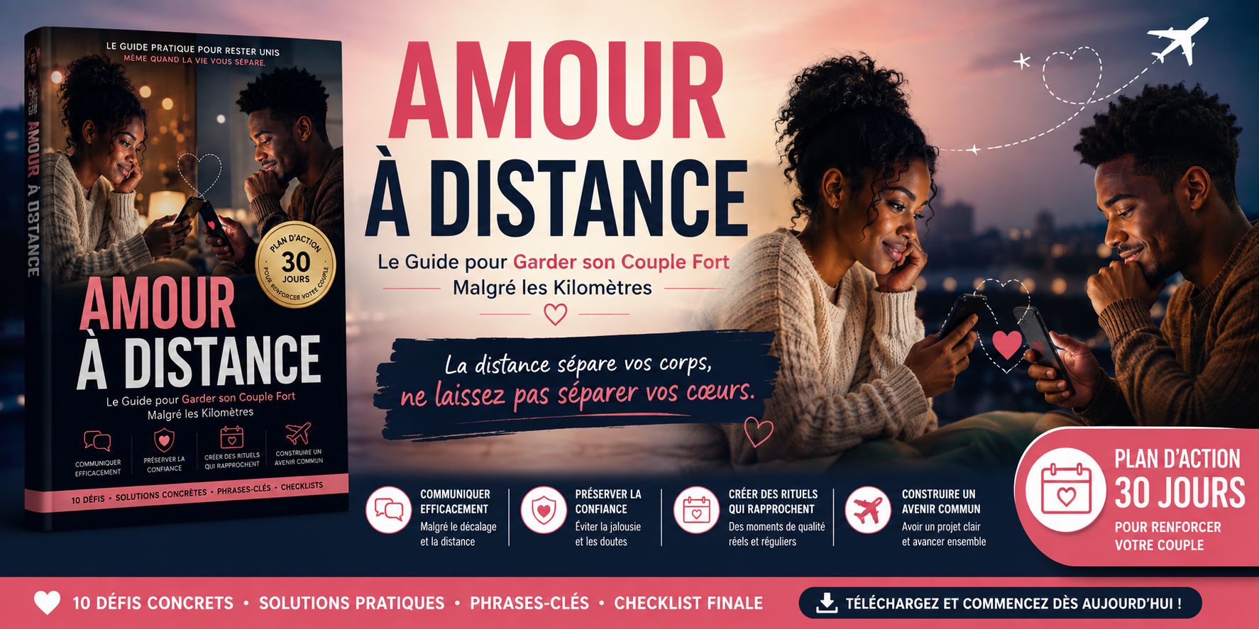AMOUR A DISTANCE: Le Guide pour Garder son Couple Fort Malgré les Kilomètres