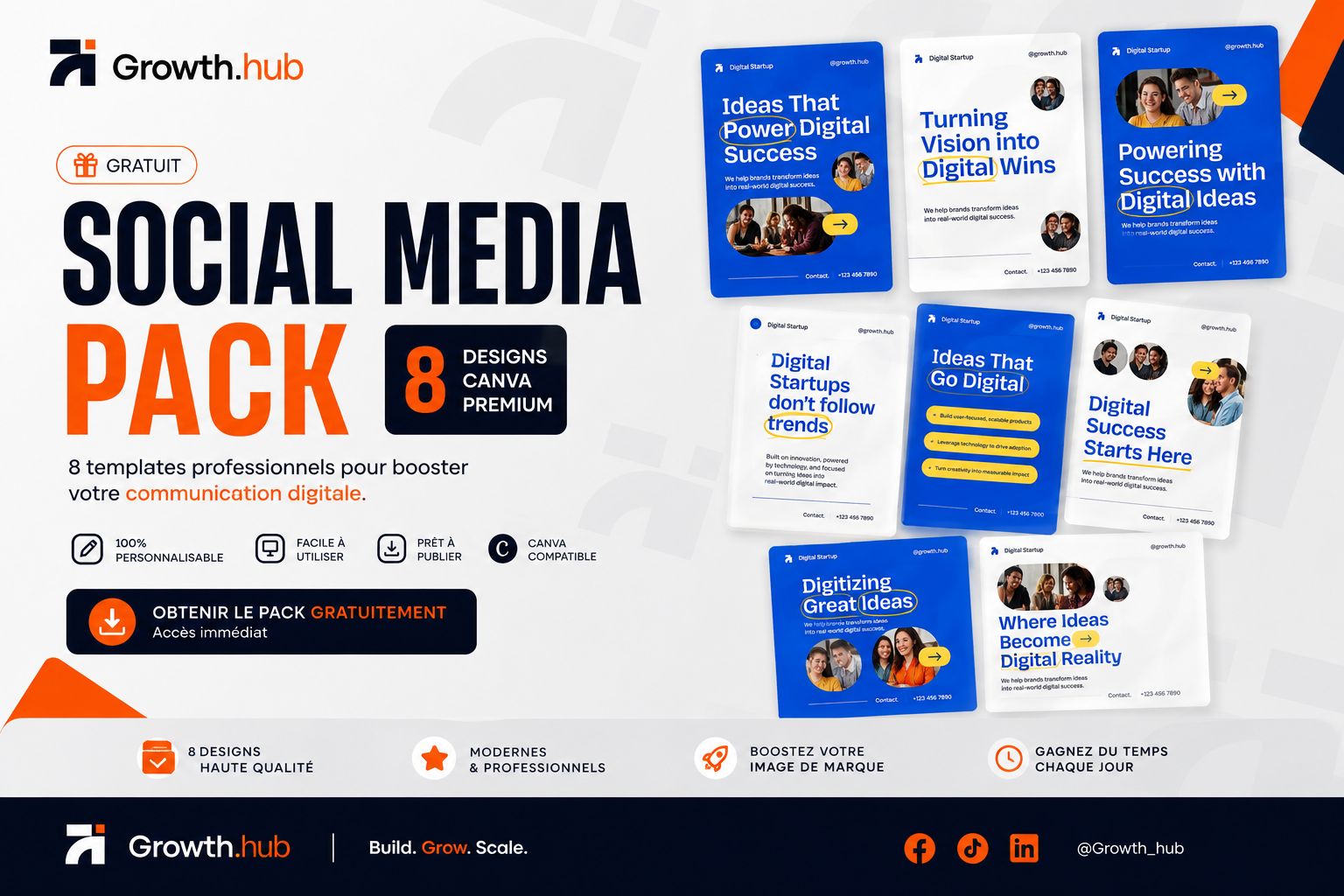 TEMPLATES CANVA PRO GRATUITS ⭐ POUR VOS RÉSEAUX SOCIAUX