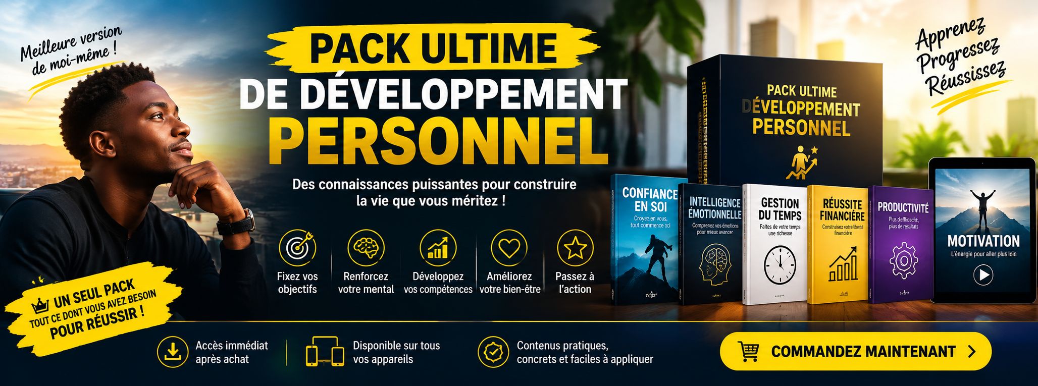 Pack de 10 livres pour le développement personnel