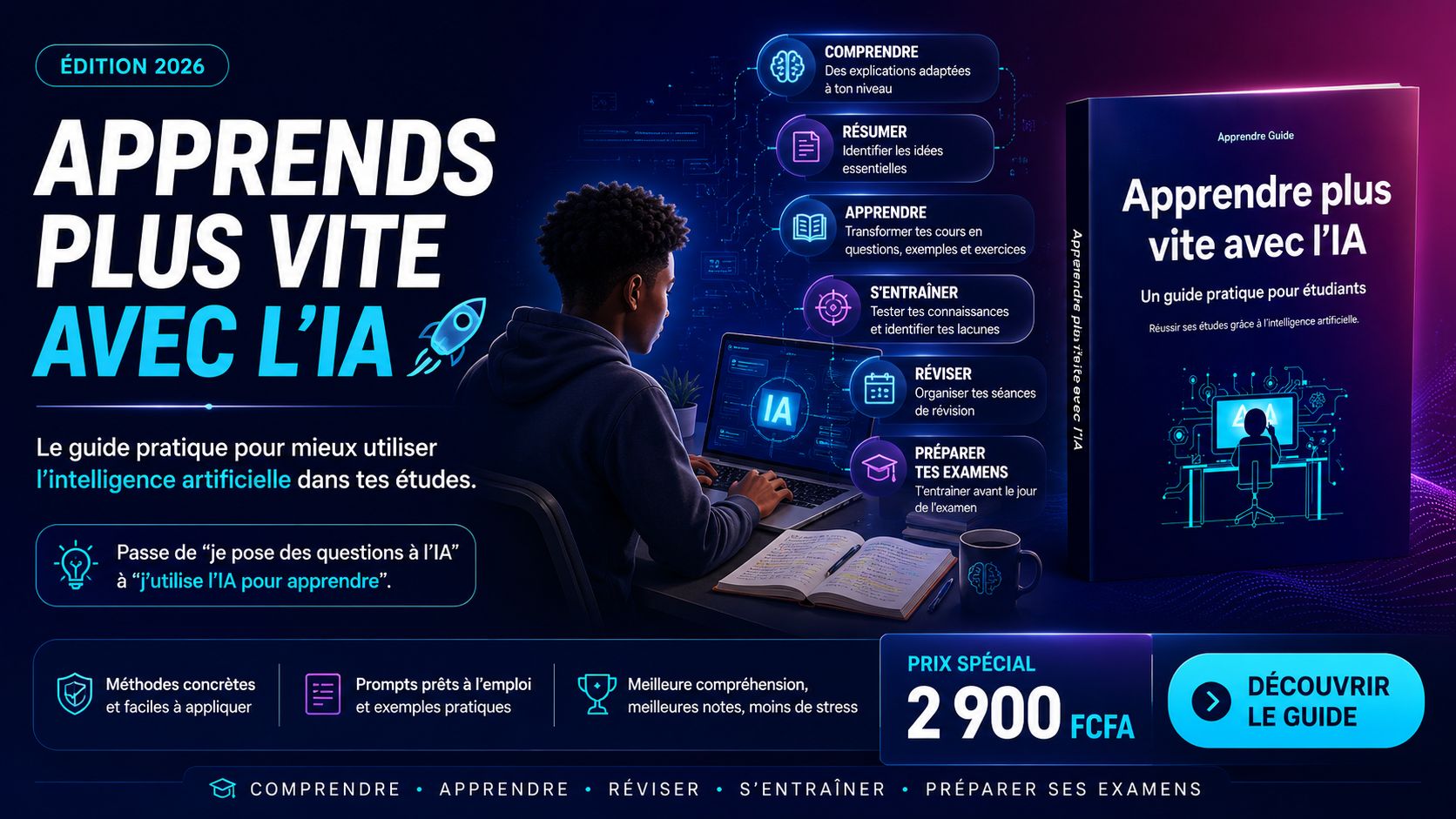 Apprendre plus vite avec l’IA : guide pratique pour étudiants