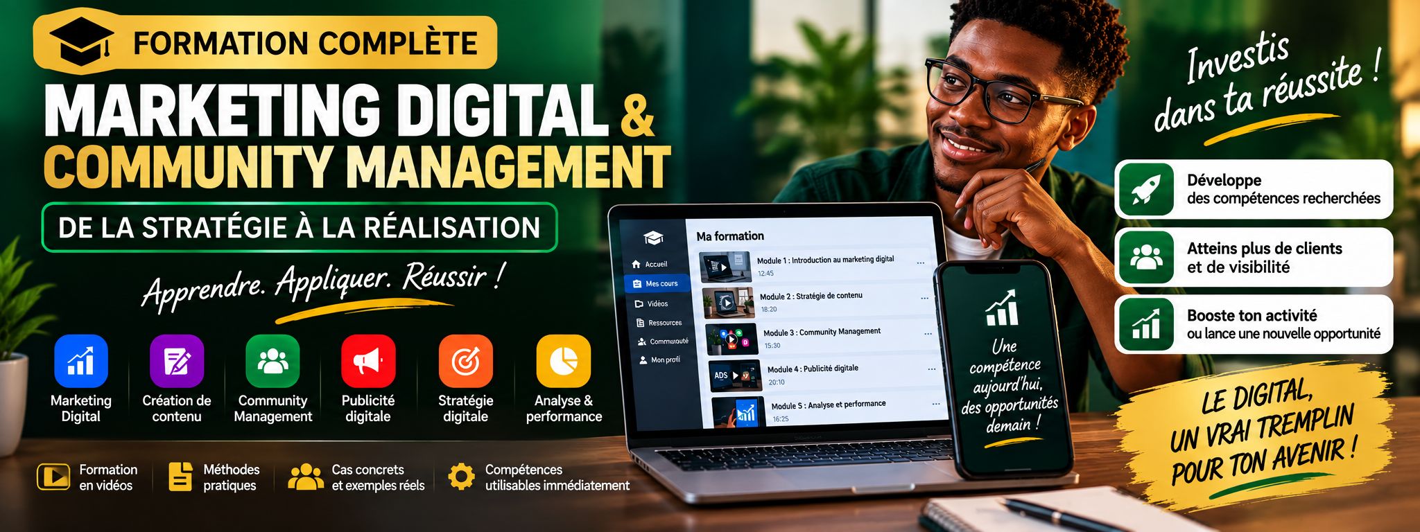 🎓 Formation Complète en Marketing Digital & Community Management