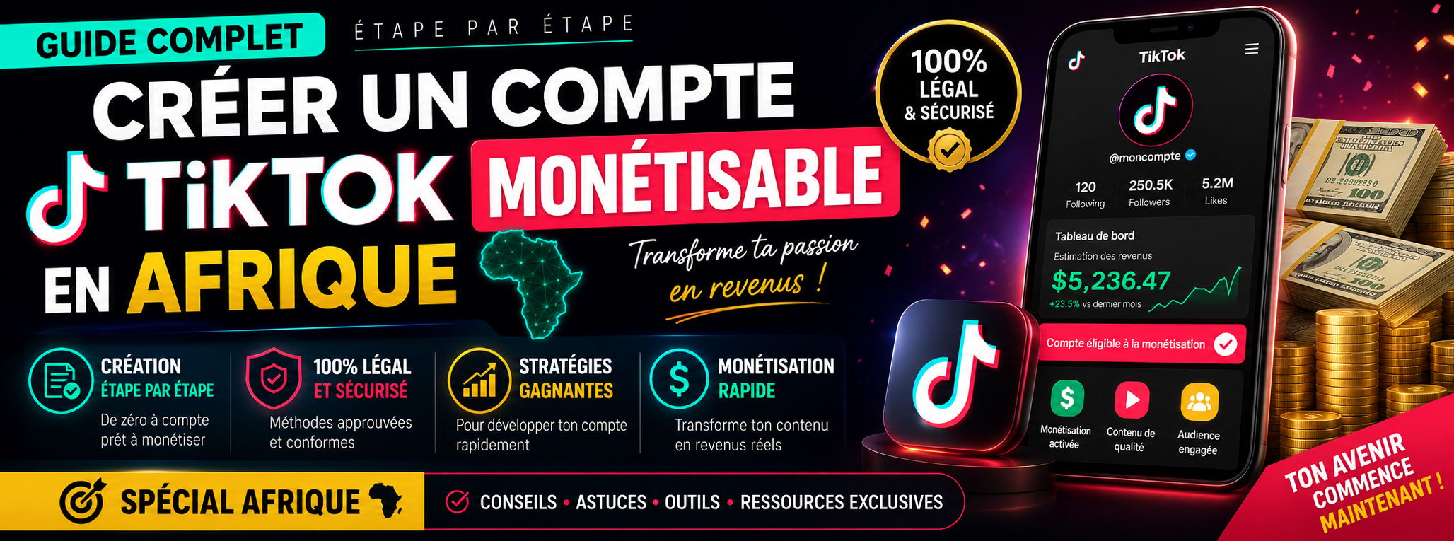 Comment Créer un Compte TikTok Monétisable en Afrique (Méthode Complète 2026)