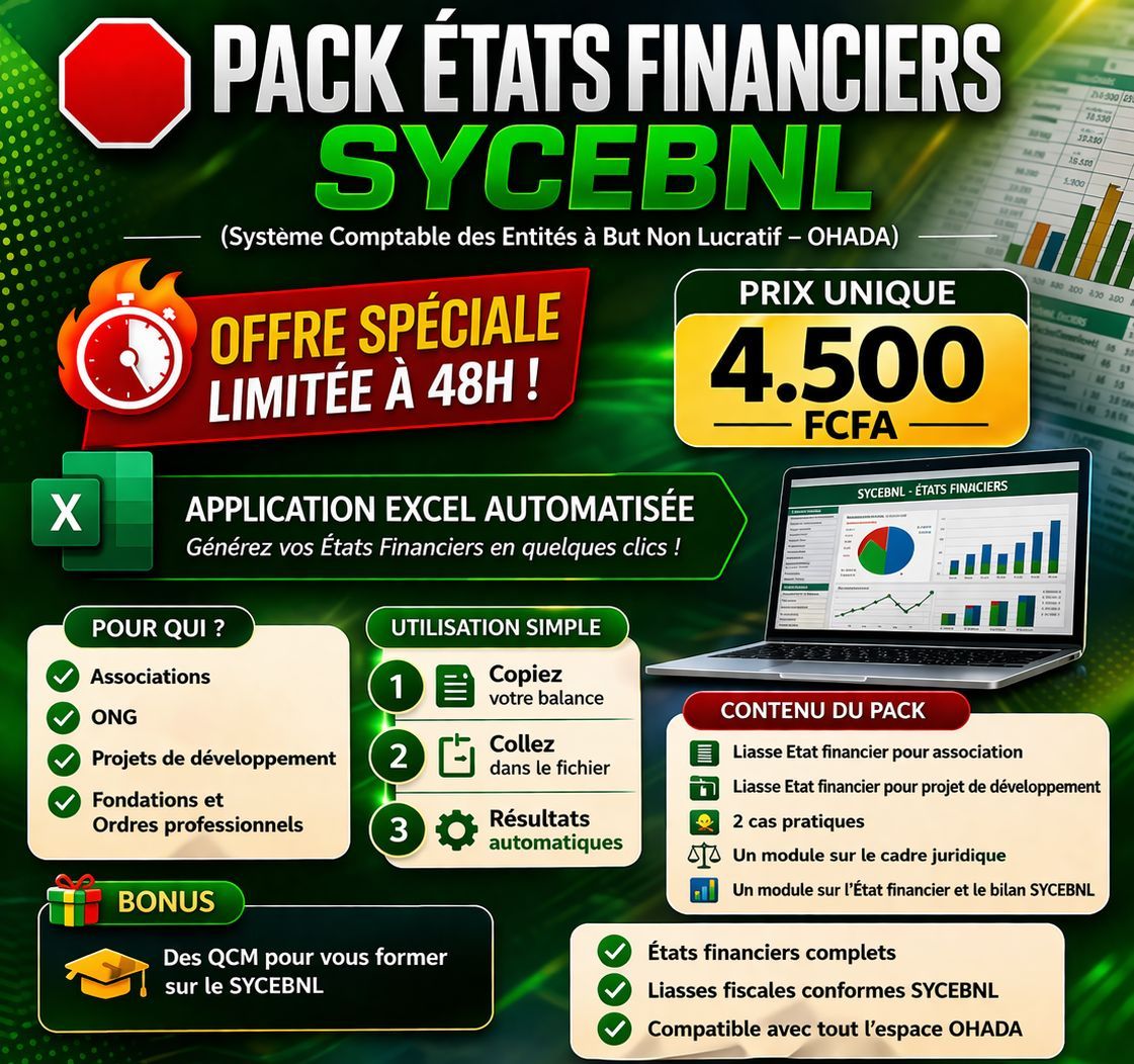 Pack États Financiers SYCEBNL Automatisé