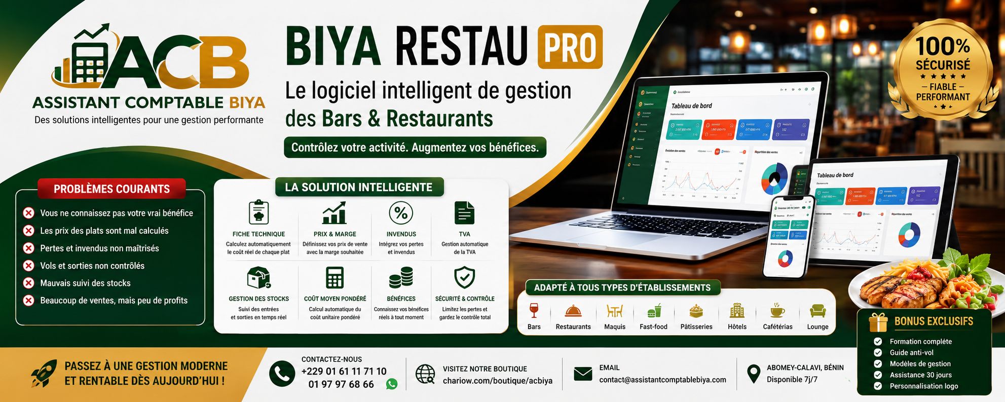logiciel de gestion de bar et restaurant
