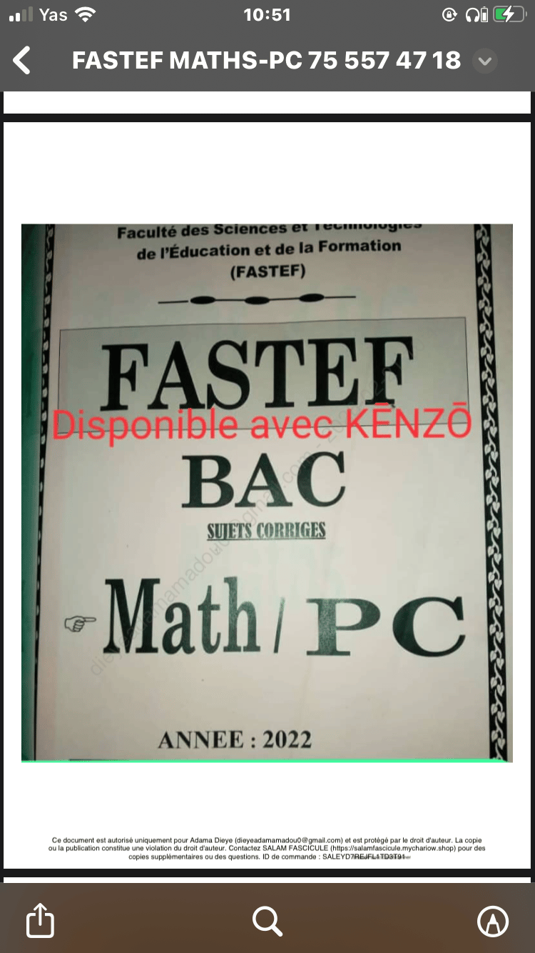 Fastef mathe pc