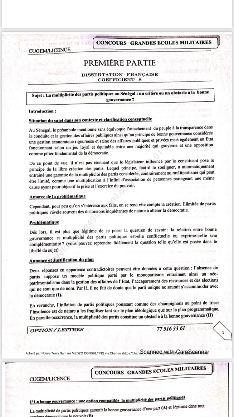 Fascicules cugem niveau licence