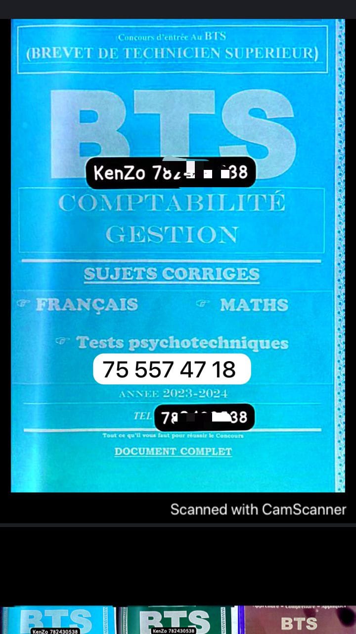 Fascicule BTS
