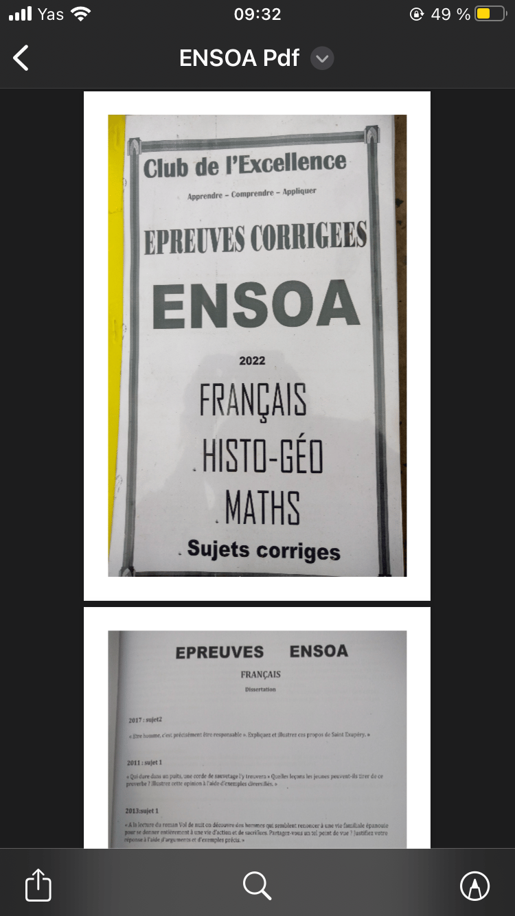 Fascicules ensoa