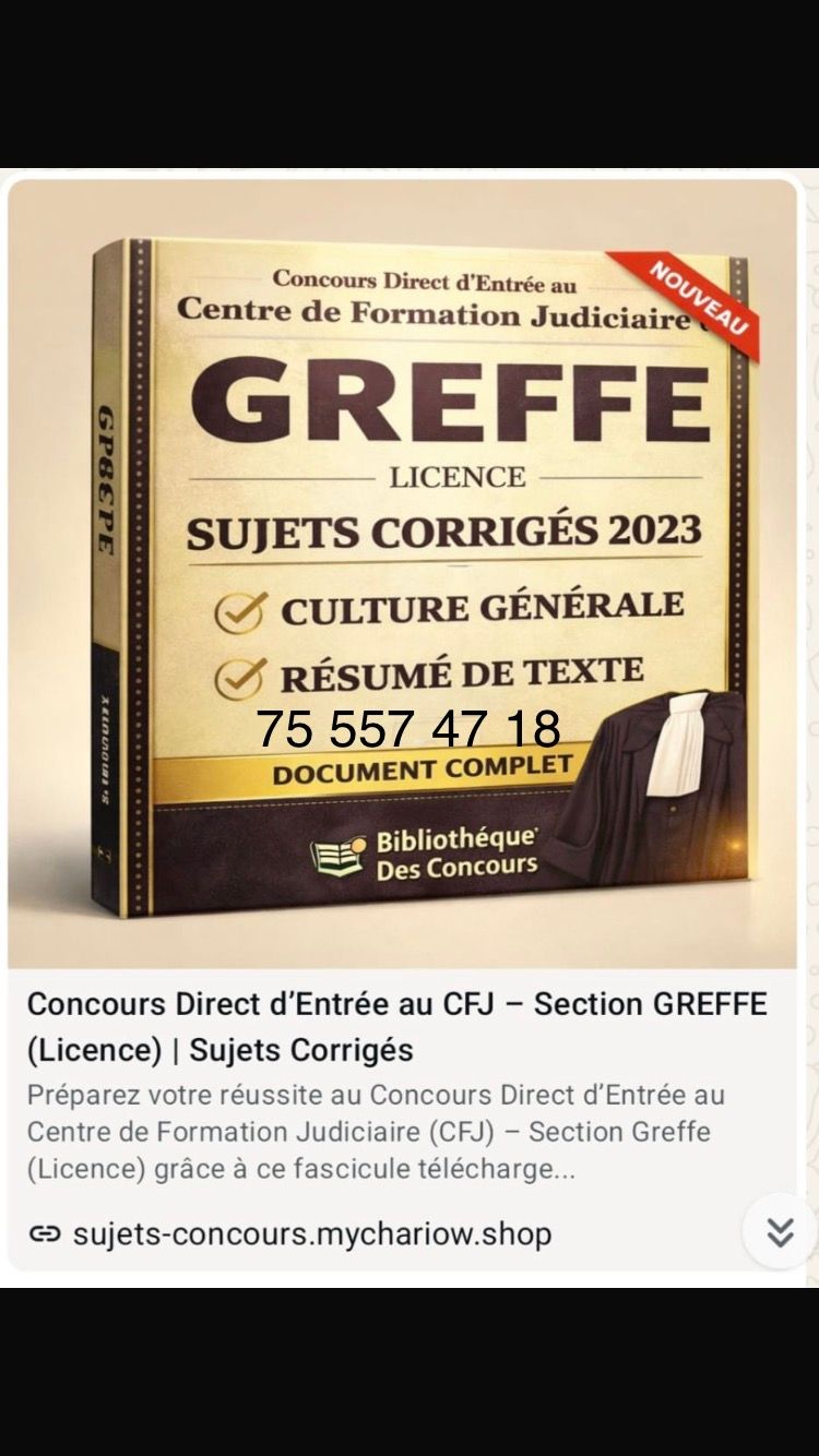 Fascicule greff