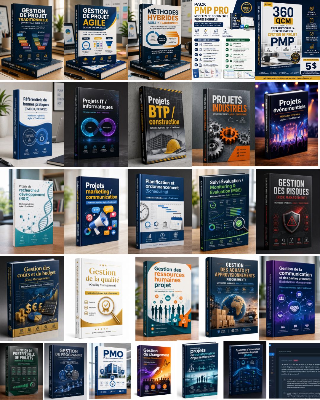 PACK GESTION DE PROJET ( 25 LIVRES )