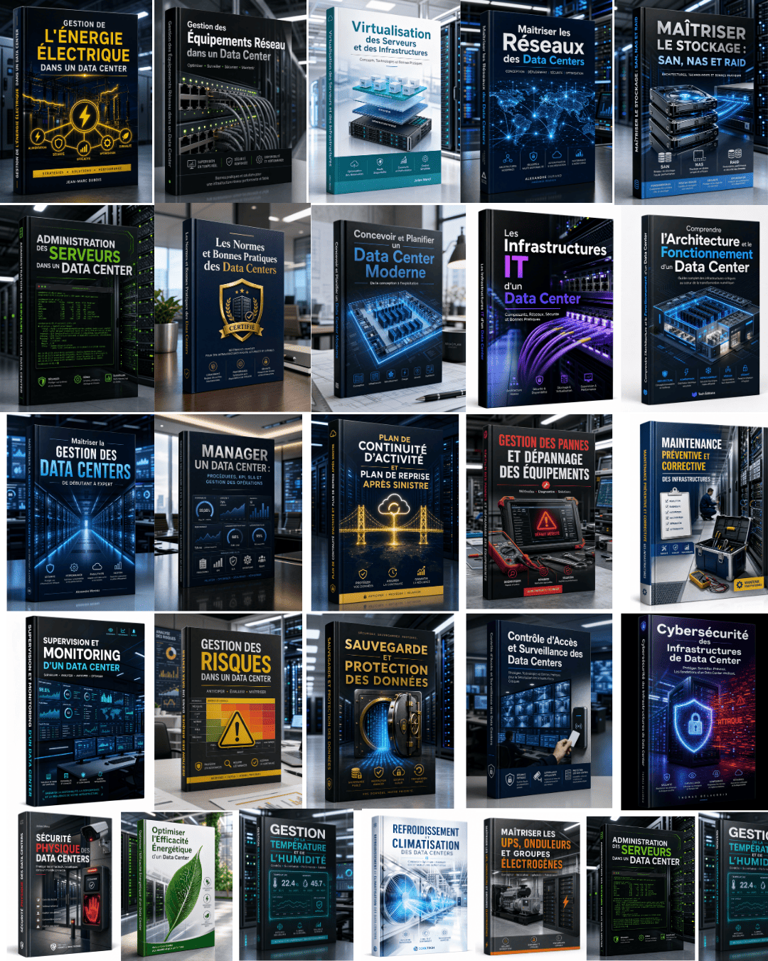 📦 PACK DATA CENTER — 25 LIVRES