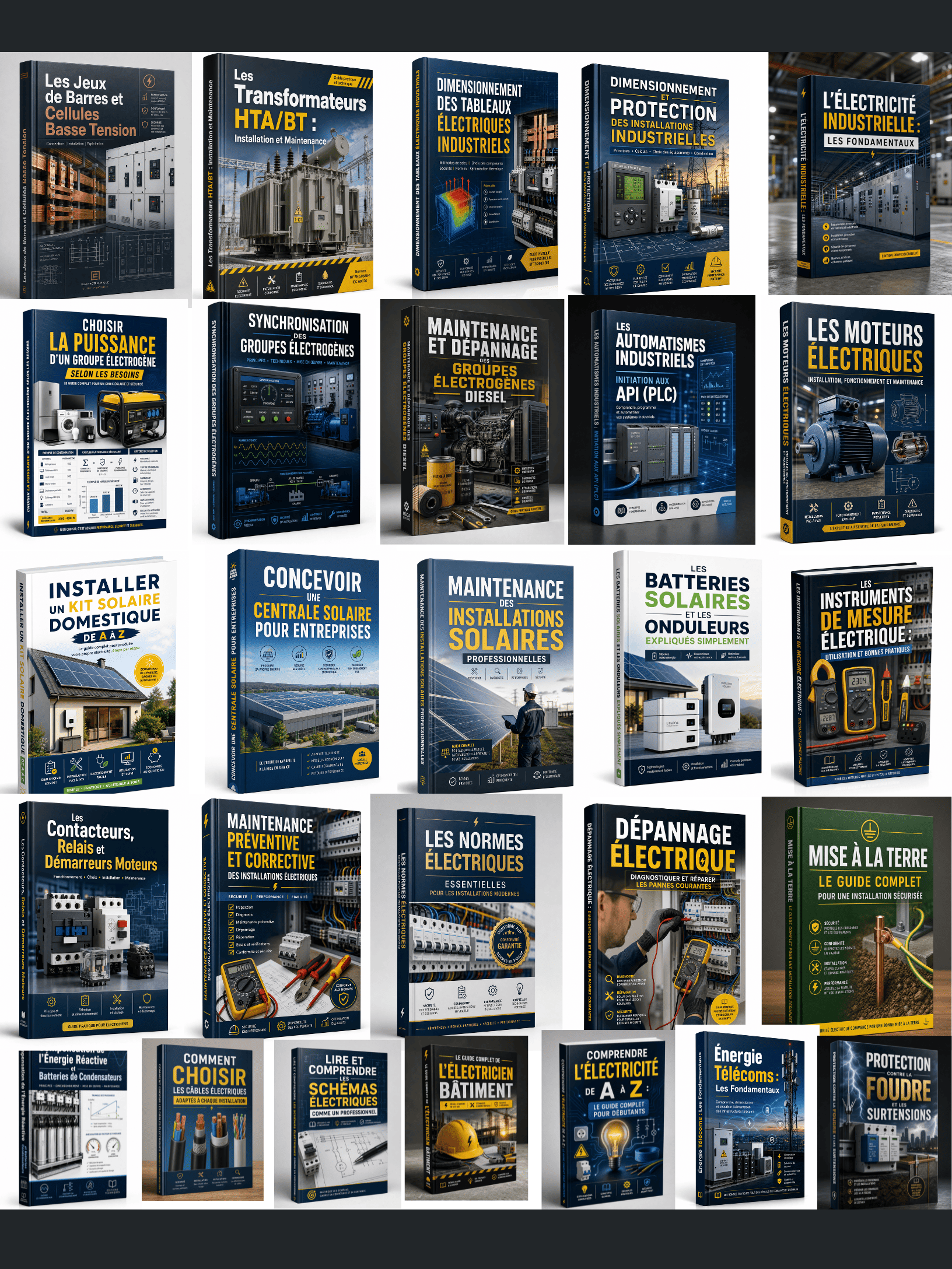 PACK PREMIUM : 50 LIVRES PROFESSIONNELS EN ÉLECTRICITÉ ET ÉNERGIE