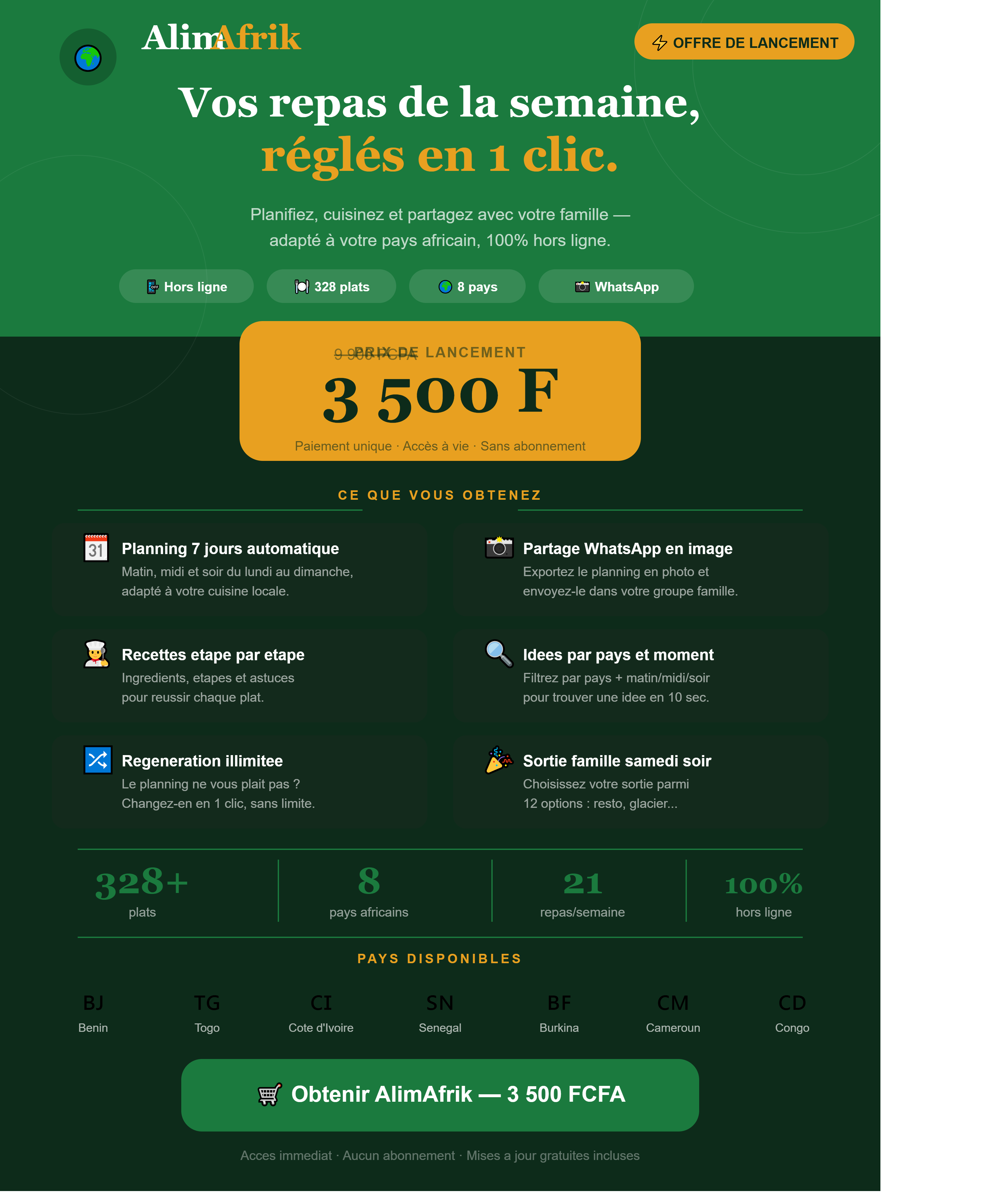 APPLICATION ALIM AFRIK ( ACCES A VIE )