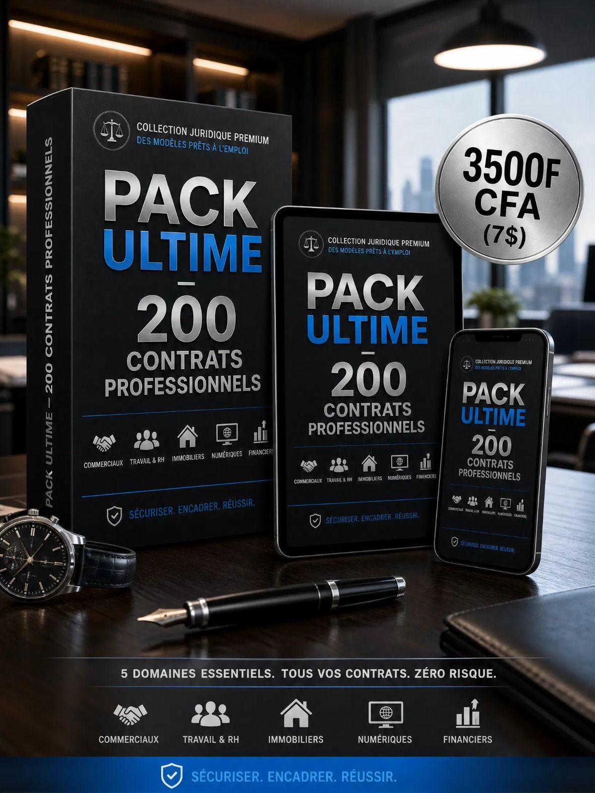 PACK DE 200 MODLES DE CONTRAT PROFESSIONNEL ( EN VERSION WORD MODIFIABLE)