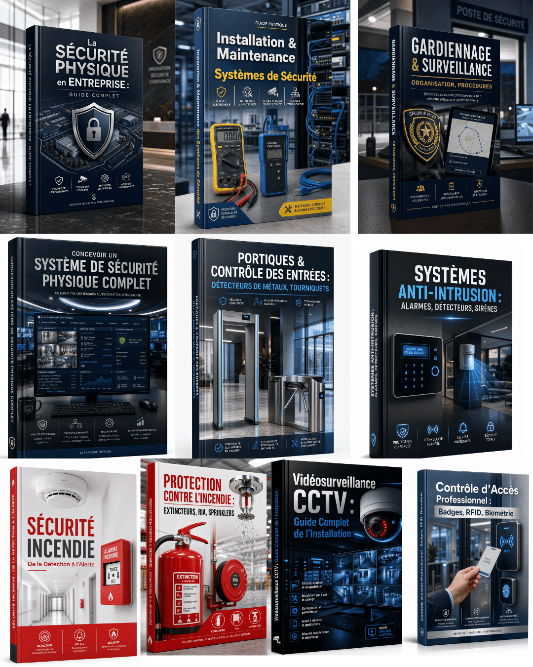 🛡️ PACK SÉCURITÉ PHYSIQUE — 10 LIVRES