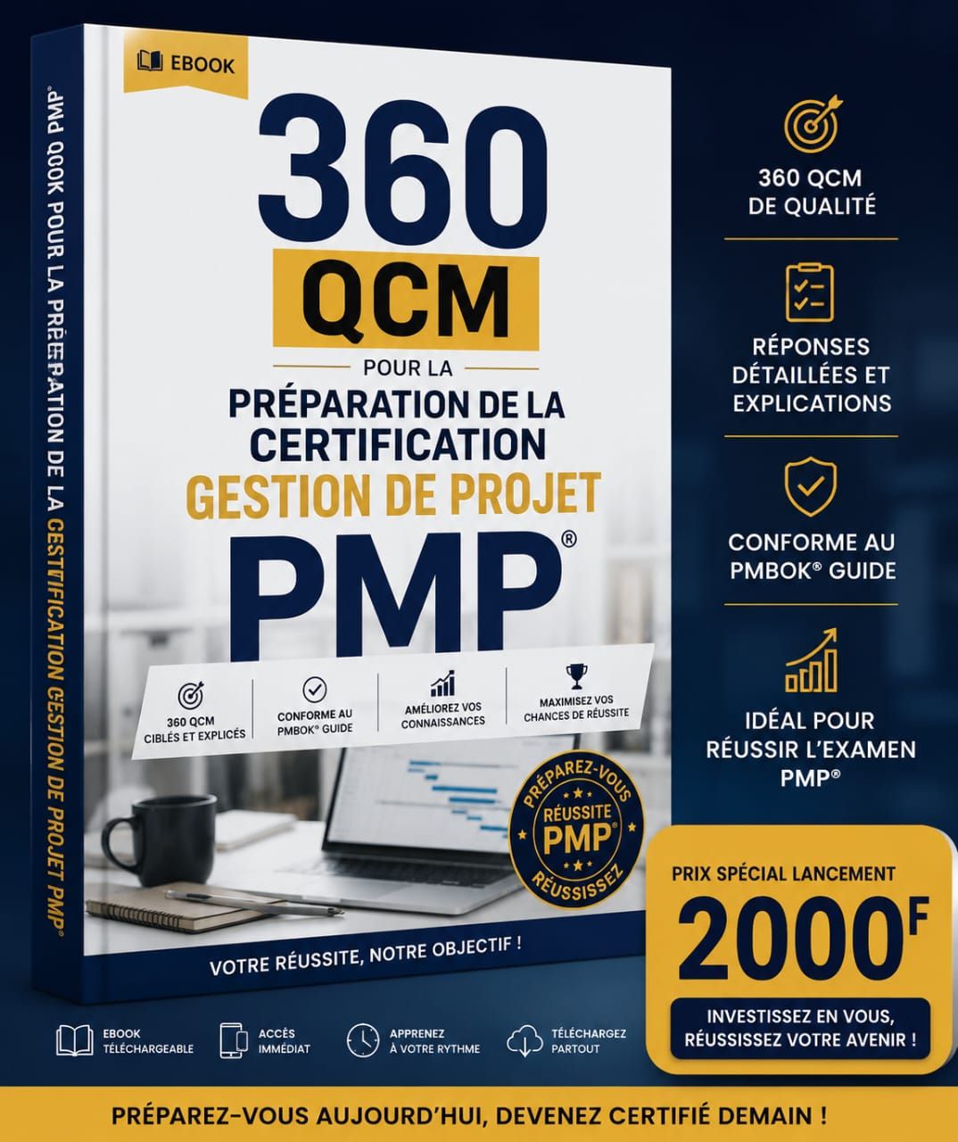 360 QCM POUR LA PREPARATION DE LA CERTIFICATION PMP (PMBOK 8)