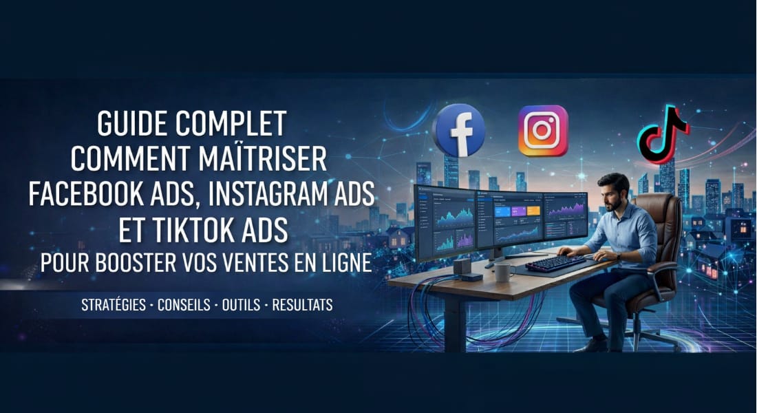 GUIDE COMPLET COMMENT MAITRISER FACEBOOK ADS + INSTAGRAM ADS + TIKTOK ADS