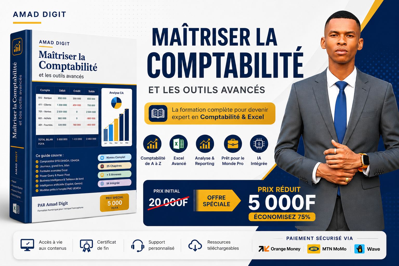 MAÎTRISER LA COMTABILITE ET LES OUTILS AVANCES D'EXCEL ET GOOGLE SHEETS