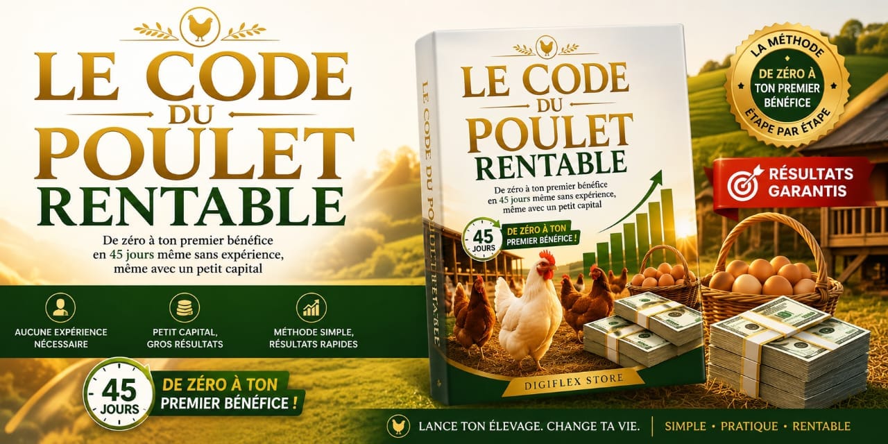 Le code du poulet rentable 🐔 🥚