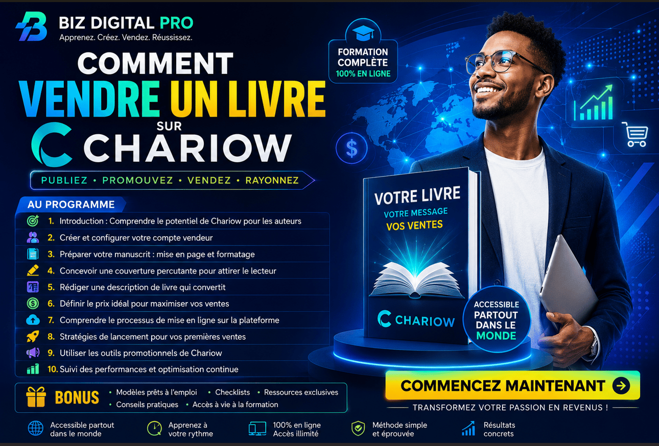 COMMENT VENDRE UN LIVRE SUR CHARIOW