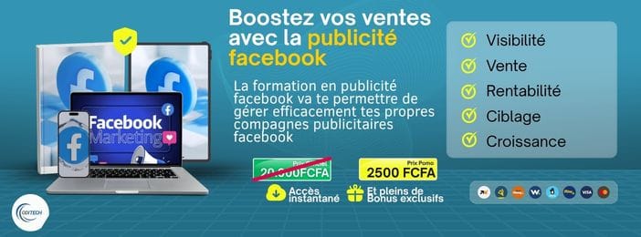 Formation publicité facebook 2026